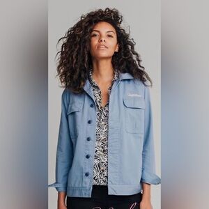 QUICKSILVER Stone Washed Jacket Cotton Utility Size Medium